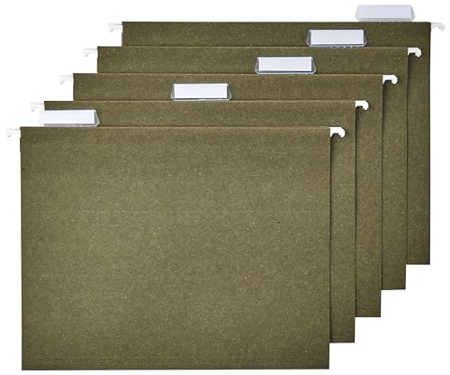 Modern Basics Hanging File Folders for Documents, Letter Size, Set