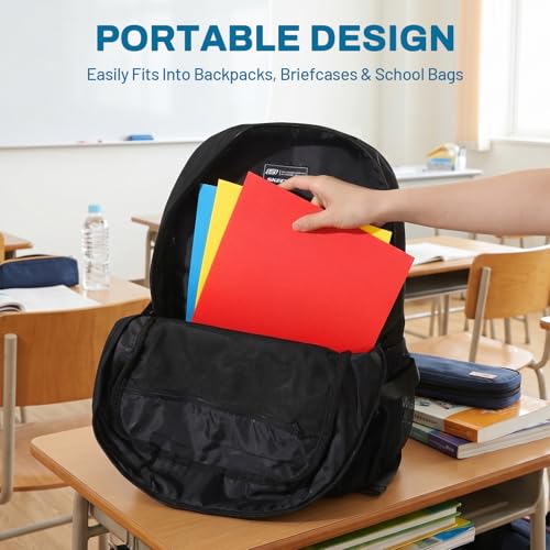 Smart Home SUNEE Folders with Pockets(25 Pack, Assorted Colors), 2 Pocket Folders Essentials