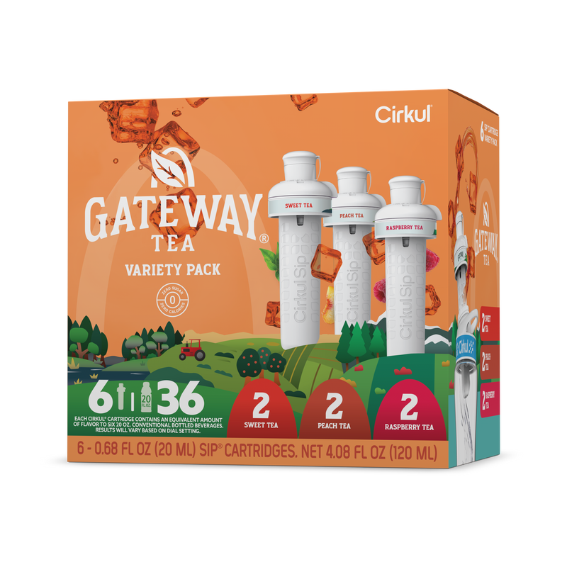 Refreshing Electrolyte Gateway Tea 6-Pack Variety Pack HM0F - Electrolyte Hydration Enhanced Taste Cartridges - Default Title