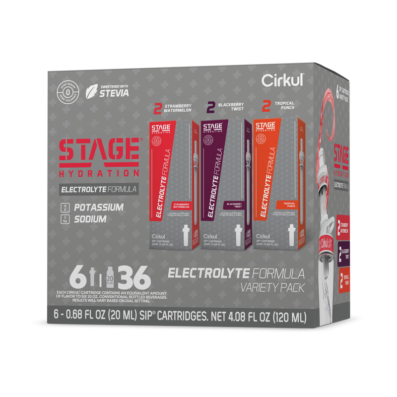 Sugar-Free Stage 6-Pack Variety Pack 4ZSP - Vitamin-Infused Natural Refreshing Flavor Core - Default Title