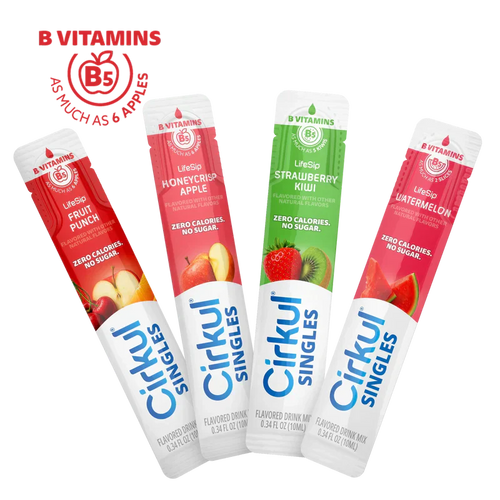 Natural Fruit Flavored 16-Pack  Singles LifeSip Bundle TIN3 - Zero-Calorie Multi-Flavor Sip Pods for Water Bottle - Default Title