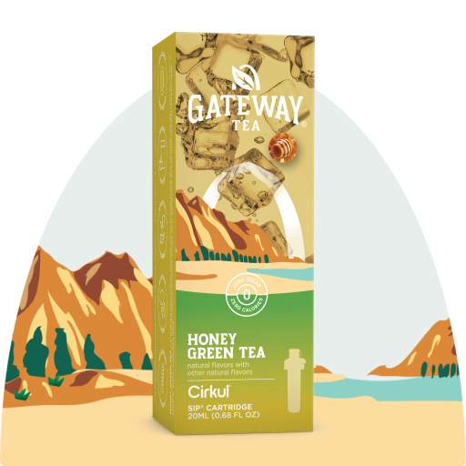Refreshing Electrolyte Gateway Honey Green Tea D1OV - Sugar-Free Fruit Flavor Cartridge Refill - Default Title