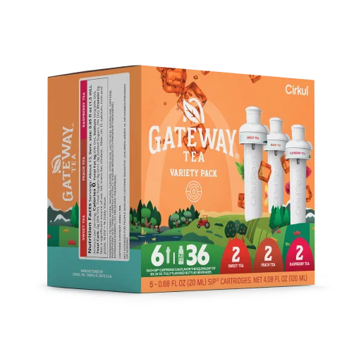 Refreshing Electrolyte Gateway Tea 6-Pack Variety Pack HM0F - Electrolyte Hydration Enhanced Taste Cartridges Detail