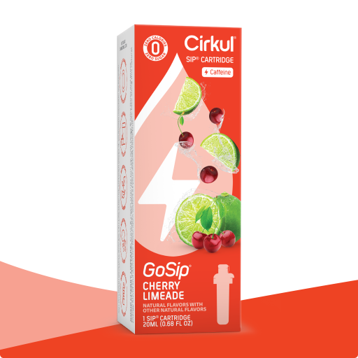Zero-Calorie GoSip Cherry Limeade 1XY7 - Vitamin-Infused Natural Refreshing Flavor Core - Default Title