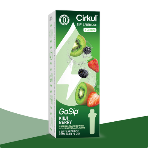 Natural Fruit Flavored GoSip Kiwi Berry FTUR - Electrolyte Hydration Enhanced Taste Cartridges - Default Title