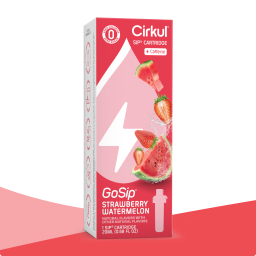 Sugar-Free GoSip Strawberry Watermelon 9PPX - Zero-Calorie Multi-Flavor Sip Pods for Water Bottle - Default Title