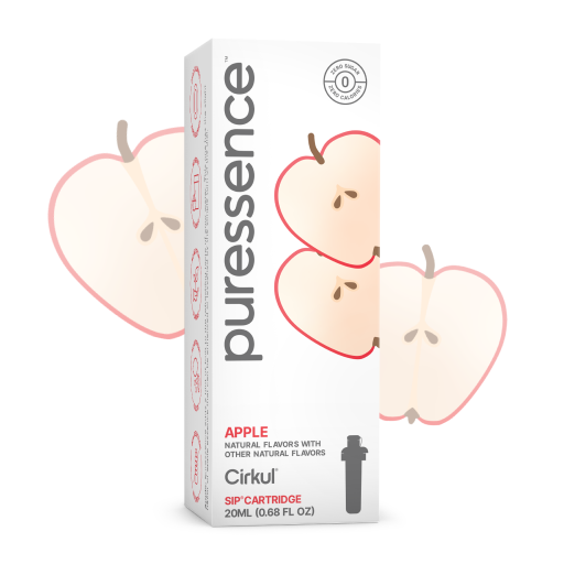 Zero-Calorie Puressence Apple (Unsweetened) IZL9 - Zero-Calorie Multi-Flavor Sip Pods for Water Bottle - Default Title